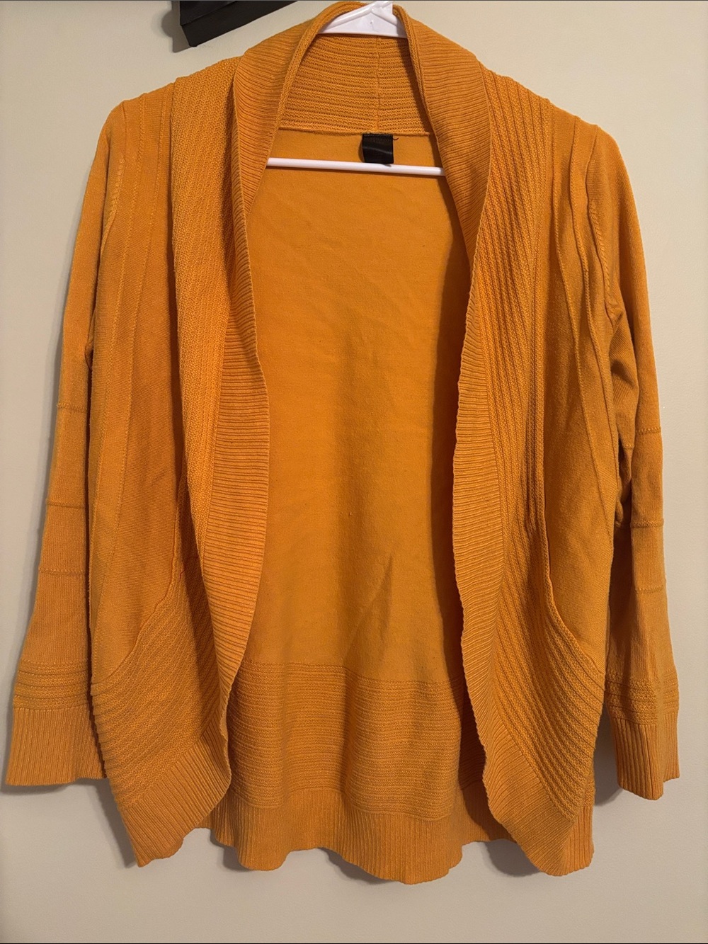 Cozy Open-Front Mustard Cardigan for Women